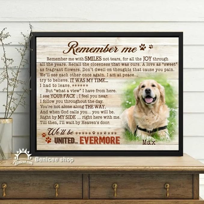 Benicee Shop Labrador Retriever Gifts, Labrador Dog Photo Collage Canvas, Gift for Labrador Lovers, Labrador Dog Memorial Canvas, Labrador Wall Art