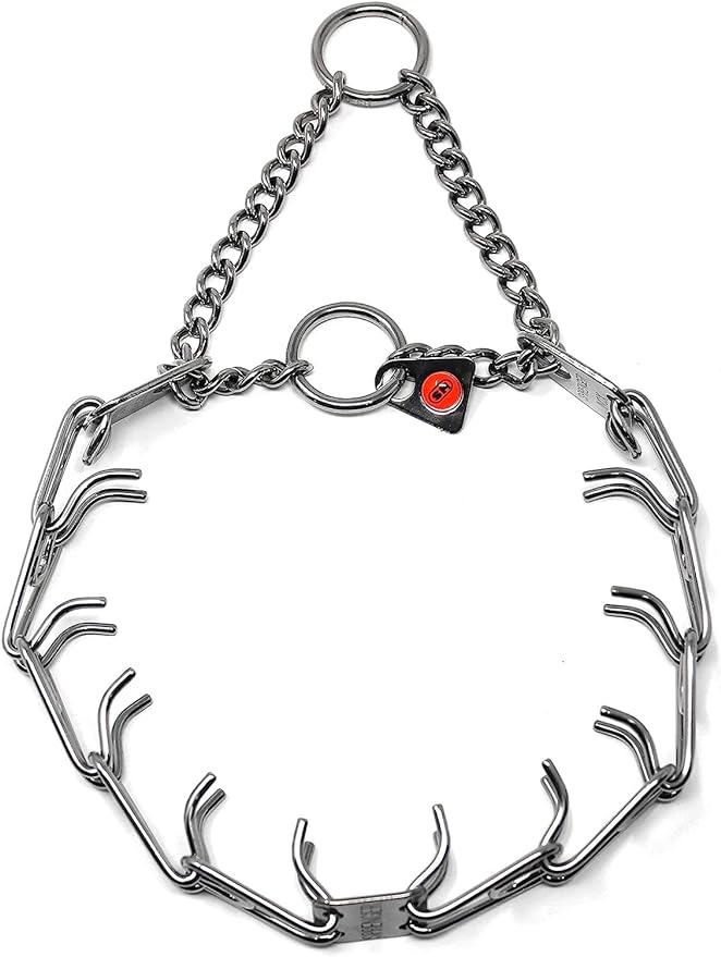 Herm Sprenger Stainless Steel Prong Dog Training Collar Ultra-Plus Pet Pinch Collar No-Pull Collar for Dogs Anti Pull Training Collar Made in Germany 2.25mm x 16in Small
