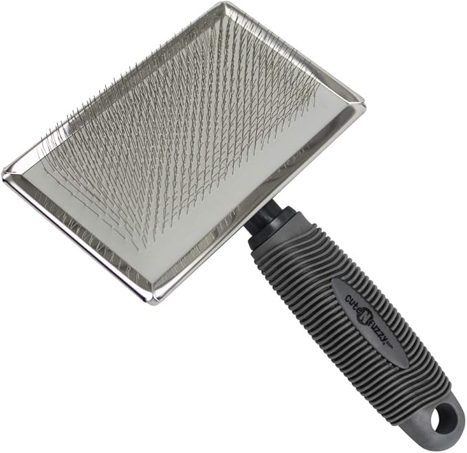 Premium Pet Slicker Brush, Grey, Large