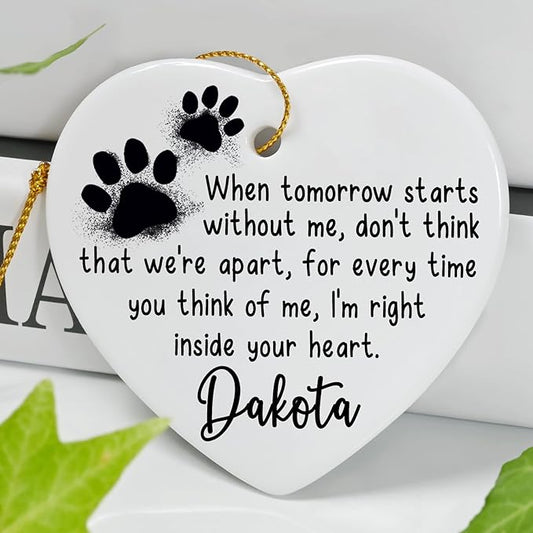 Pet Keepsake Ceramic - Personalized Christmas Ornament for Pets