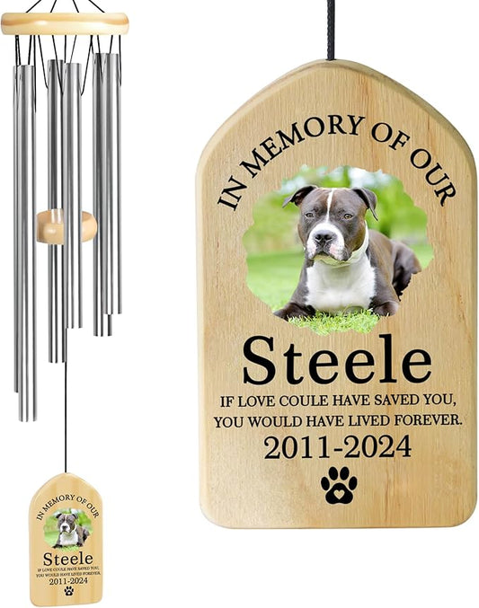Pet Memorial Wind Chime, Pet Loss Gifts, Pet Memorial Gifts for Dogs, Dog Memorial Gifts for Loss of Dog, Loss of Dog Sympathy Gift, Dog Remembrance Gift, in Memory of Dog Cat - Have Lived Forever