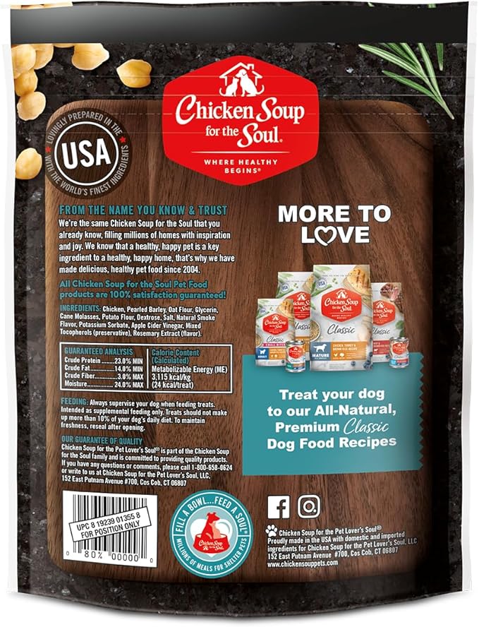 Chicken Soup for the Soul All Natural Premium Savory Sticks Soft & Chewy Dog Treats, Real Chicken First Ingredient, No By-Products, Artificial Colors, Flavors or Preservatives, Chicken, 5oz