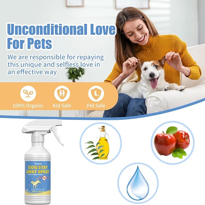 16oz Pet No More Marking for Indoors & Outdoor - Dog Not Here Pee - Pet Training Spray for Dogs - Keep Your Home Clean and Fresh