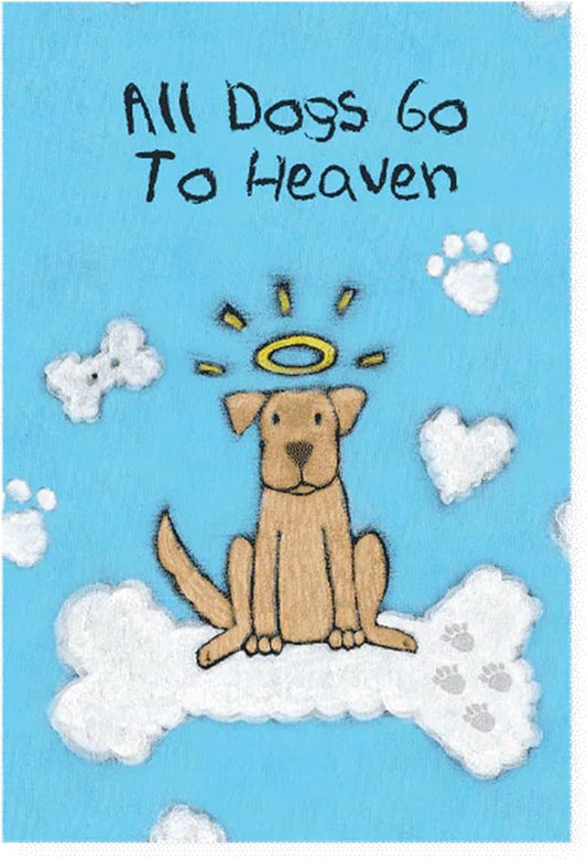 Dog Speak Sympathy Booklet – “All Dogs Go to Heaven” – 14-Page Pet Loss Remembrance Gift Book to Express Comfort, Grief & Support, 4.75" x 6.75"