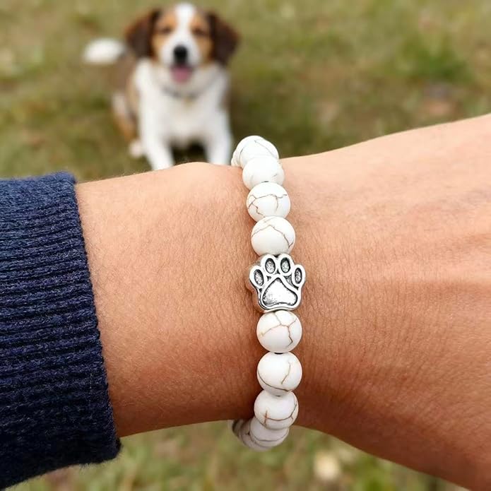 LINGYUAN Pet Memorial Gifts for Dogs Cats, Pet Memorial Bracelet, Remembrance Pet Loss Sympathy Gift for Cat Dog Lovers, Bereavement Gifts for Loss of Pet
