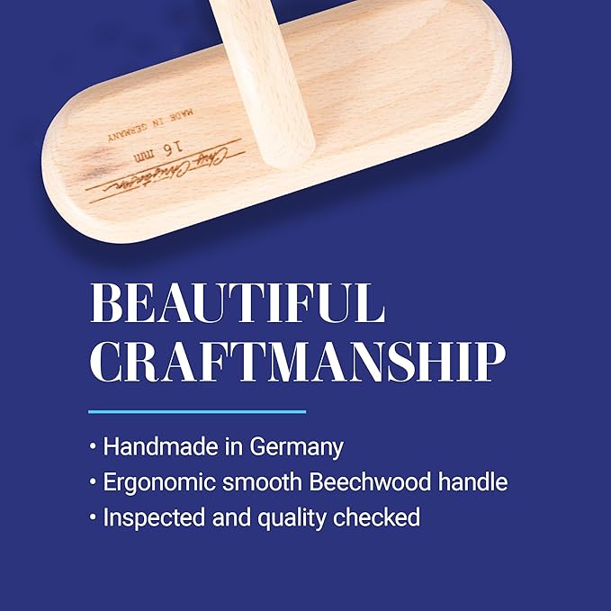Chris Christensen Original Series 27 mm T-Brush - Dog & Cat Grooming Brush, Groom Like a Professional, Stainless Steel Pins, Lightweight Beech Wood Body, Ground and Polished Tips