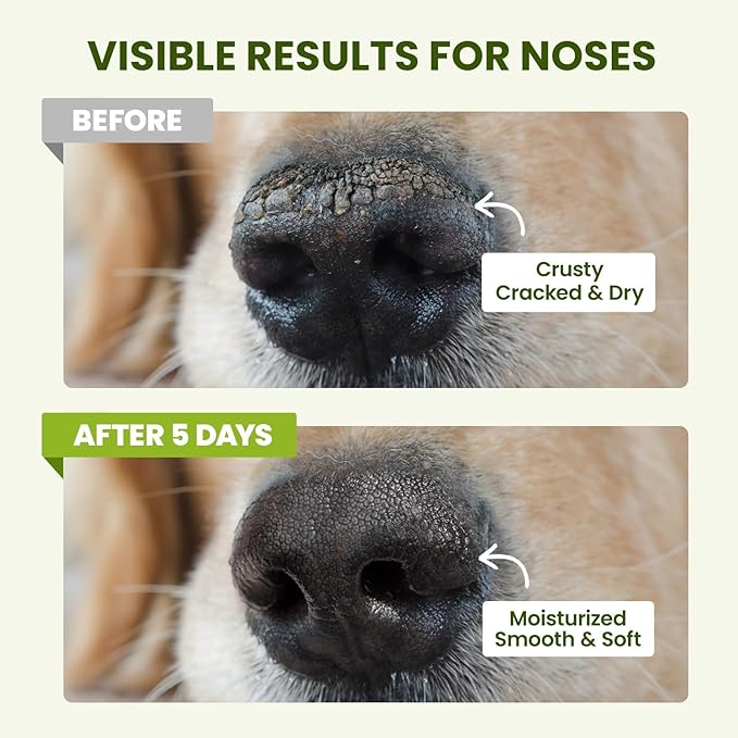 Lick-Safe Dog Paw & Nose Balm with Coconut Oil | All-Natural Moisturizer & Soother for Dry, Cracked Pads & Snout | Heat & Cold Pavement Protection Wax | Horse Hoof, Joint Care, 1.3 oz (36g)