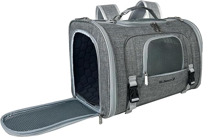 Mr. Peanut's Monterey Series Convertible Backpack Airline Approved Pet Carrier for Small Pets, Please Check Sizing