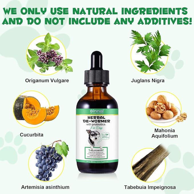Specifically Formulated for Dogs, Dogs Broad Spectrum Supports, Naturally Sourced Ingredients, Gut Health, Easy-to-Absorb, Probiotics Supplement Drops for All Ages and Breeds