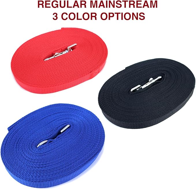 Dog Leash Puppy Obedience Recall Training Agility Lead 30ft, Great for Play, Camping, or Backyard