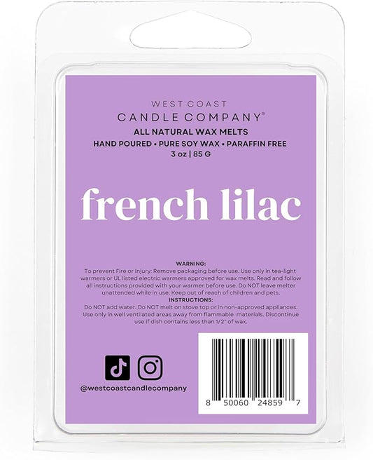 Pet Safe Wax Melts for Dogs | Non Toxic Soy Wax Melts | Natural, Paraffin-Free, Clean Burning | Odor Eliminating Wax Cubes | French Lilac