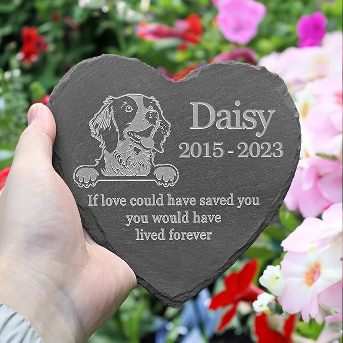 Brittany Spaniel Headstone, Brittany Spaniel Grave Stone, Brittany Spaniel Tombstone, Brittany Spaniel Grave Markers, Brittany Spaniel Garden Stone