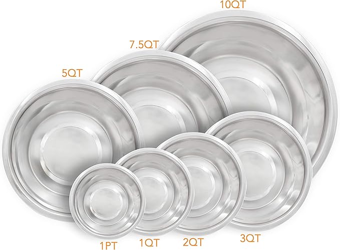 Standard Feeding Bowl for Every Pet Size, Fits into Raised Feeders, Metallic Silver, Stainless Steel, 3 Quart (STFD-3Q)