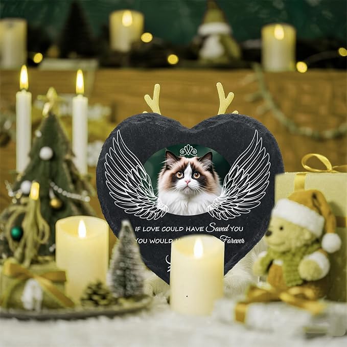 Personalized Dog Memorial Gifts for Loss of Dog, Custom Photo Pet Momorial Stone for Dogs, Cat Memorial Sympathy Gift, Dog Passing Away Gifts, Sympathy Gift for Pet Lovers (Style 8)