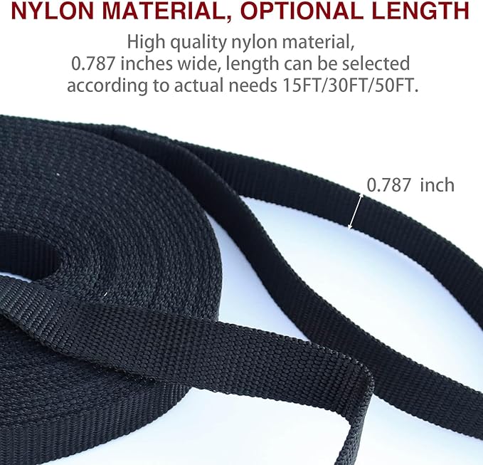 Dog Leash Puppy Obedience Recall Training Agility Lead 30ft, Great for Play, Camping, or Backyard