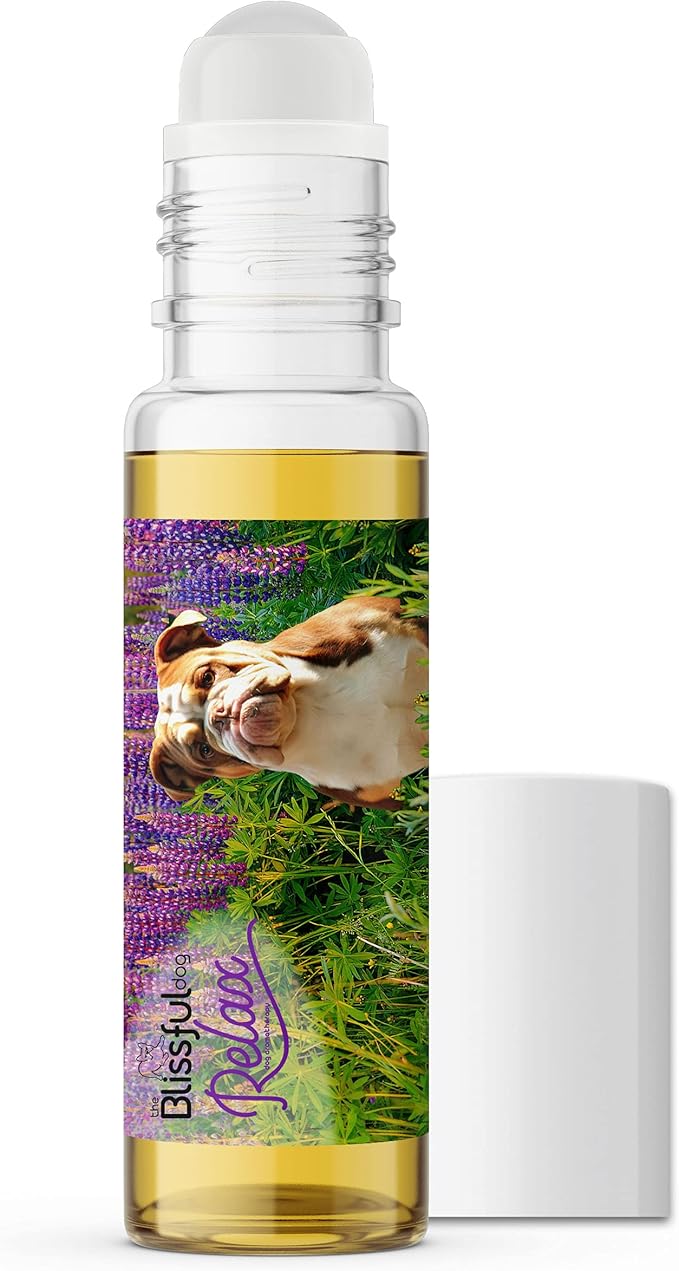 The Blissful Dog Olde English Bull Dog Relax Roll-ON Aromatherapy for Dogs - Anxiety Relief for Dogs