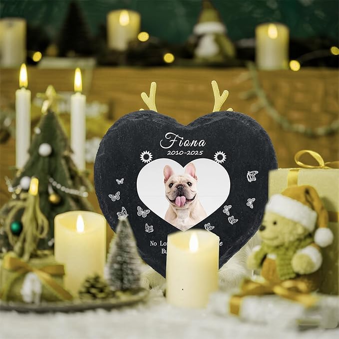 Personalized Dog Memorial Gifts for Loss of Dog, Custom Photo Pet Momorial Stone for Dogs, Cat Memorial Sympathy Gift, Dog Passing Away Gifts, Sympathy Gift for Pet Lovers (Style 10)
