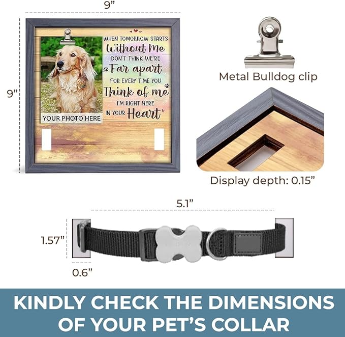 Pawfect House Dog Memorial Gifts for Loss of Dog, Memorial Picture Frame For Pet, Dogs Picture Frame, Pet Loss Gifts, Remembrance Gift, Pet Loss Sympathy Gift, Dogs Frames for Pictures Memorial