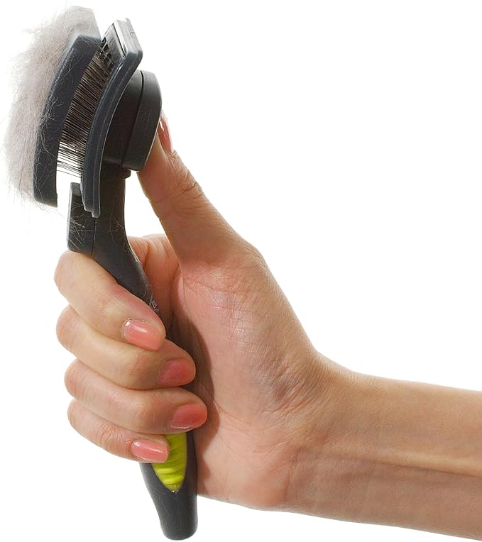 Kruuse Buster Small Premium Undercoat Rake – Fixed Pins for Gentle, Efficient Grooming