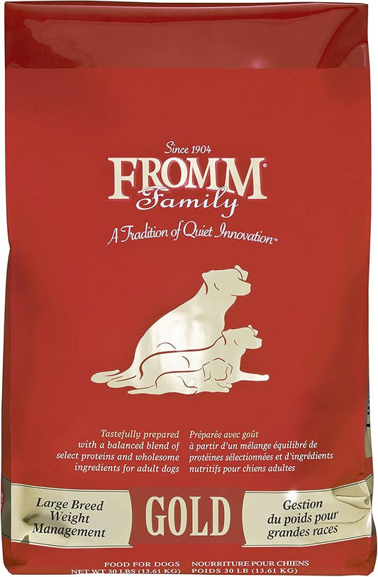 Fromm Large Breed Weight Management Gold Dry Dog Food - Weight Management Dog Food for Large & Giant Breeds - Turkey Recipe - 30 lb