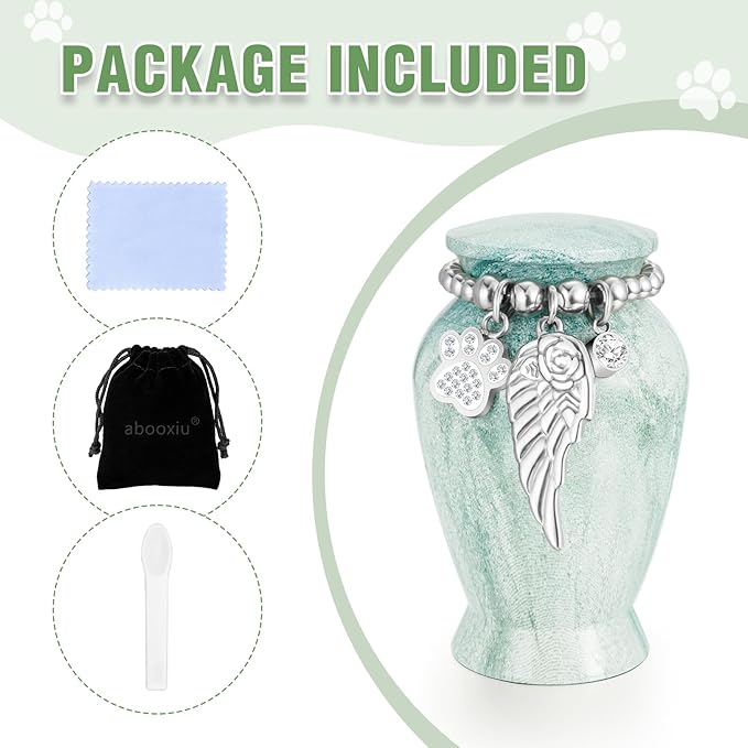 abooxiu Personalized Small Urn for Dog Cat Pet Ashes 2.85 Inch Mini Urns for Ashes Cremation Keepsake Urns Aluminum Memorial Pet Urn for Dogs Memorial Gifts for Loss of Dog Pets