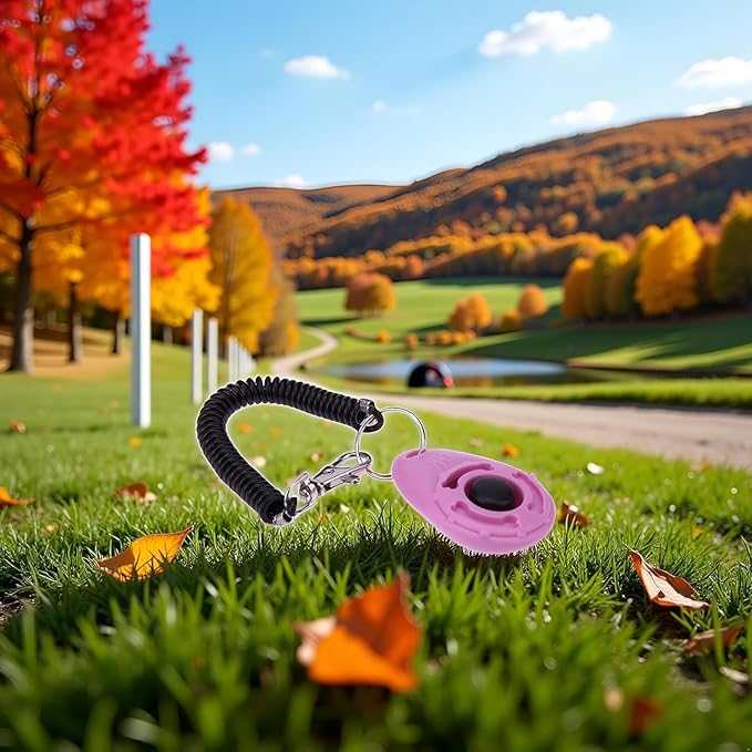 Dog Training Clicker with Wrist Strap, Lightweight Easy to Use, Pet Training Clicker for Cats Puppy Birds Horses