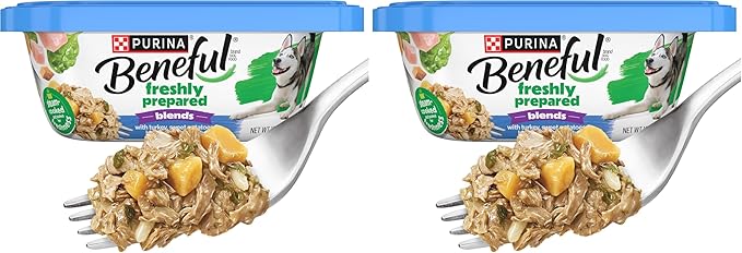 Beneful Purina Wet Dog Food, Chopped Blends with Turkey - (8) 10 oz. Tubs (Pack of 2)
