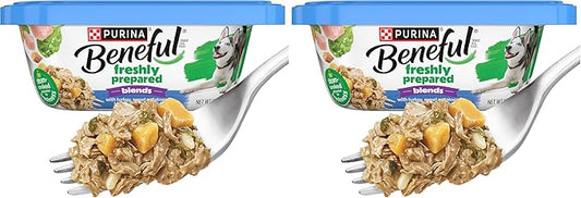 Beneful Purina Wet Dog Food, Chopped Blends with Turkey - (8) 10 oz. Tubs (Pack of 2)