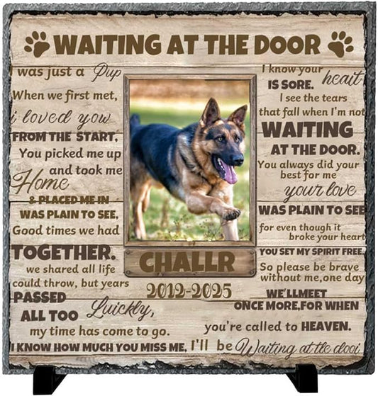 DIYKST Dog Memorial Gifts for Loss of Dog Sympathy Gift,Dog Memorial Stone,Pet Memorial Gifts,Pet Loss Gifts,Pet Memorial Stones for Dogs Cemetery Decorations for Grave,Cat Memorial (Memorial Stone)