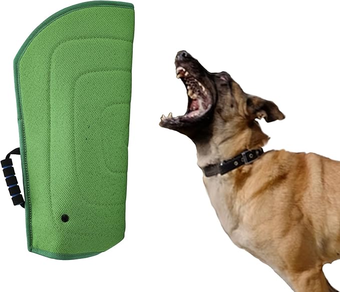 Dog Bite Sleeve Training Protection, Heavy Duty Nylon Durable, Fit Pit Bull German Shepherd Malinois, Puppy Small Dogs Training Biting Tugging War Toy - Dark Green