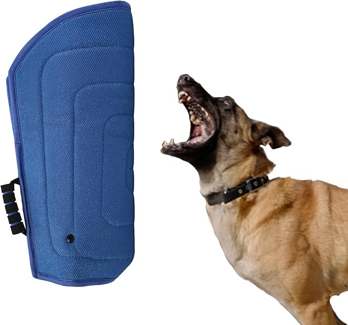 Morezi Dog Bite Sleeve Training Protection, Heavy Duty Nylon Durable, Fit Pit Bull German Shepherd Malinois, Puppy Small Dogs Training Biting Tugging War Toy - Blue