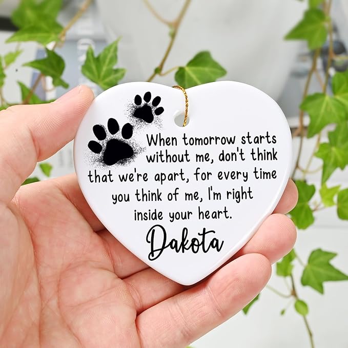Pet Keepsake Ceramic - Personalized Christmas Ornament for Pets