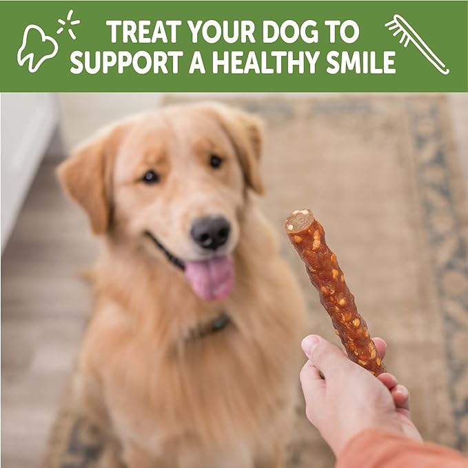 Whimzees Wellness Veggie Sausage Dog Dental Treats, Large Size Stick, (7 Count)