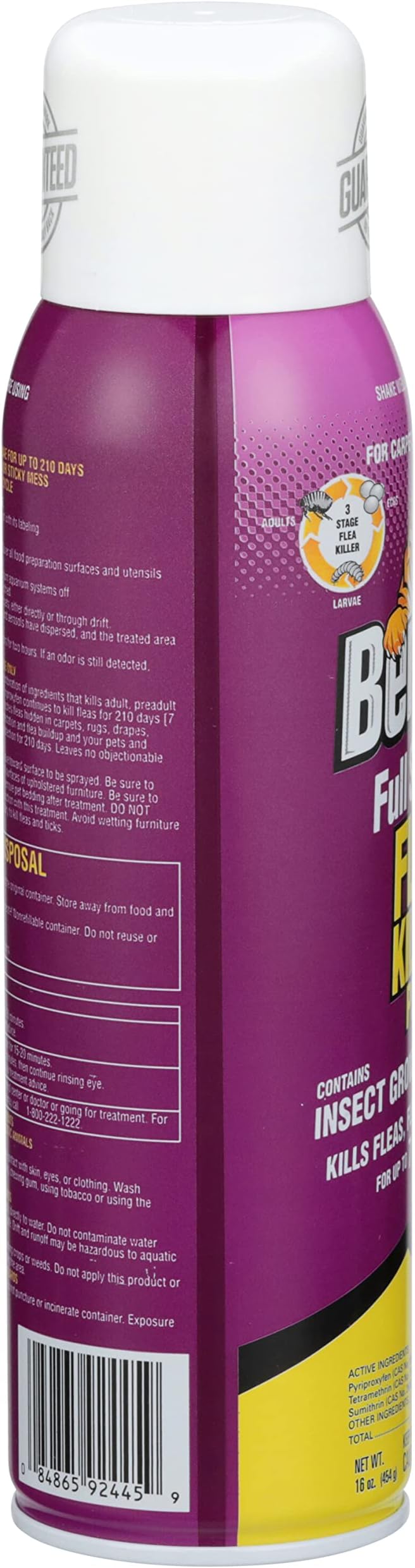 Bengal Full Season Flea Killer Plus, Flea and Tick Aerosol Spray with Insect Growth Regulator, 2-Count, 16 Oz. Aerosol Cans