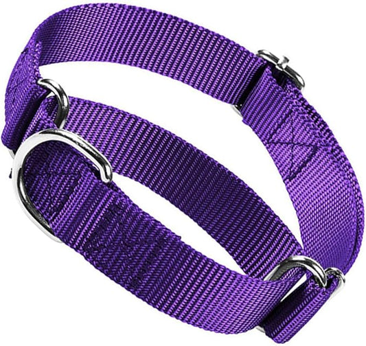 Martingale Collar for Dogs, No Pull Choker Collar for Dogs Heavy Duty No Slip Training Dog Choke Collar for for Small Medium Large Dogs (Purple, S)