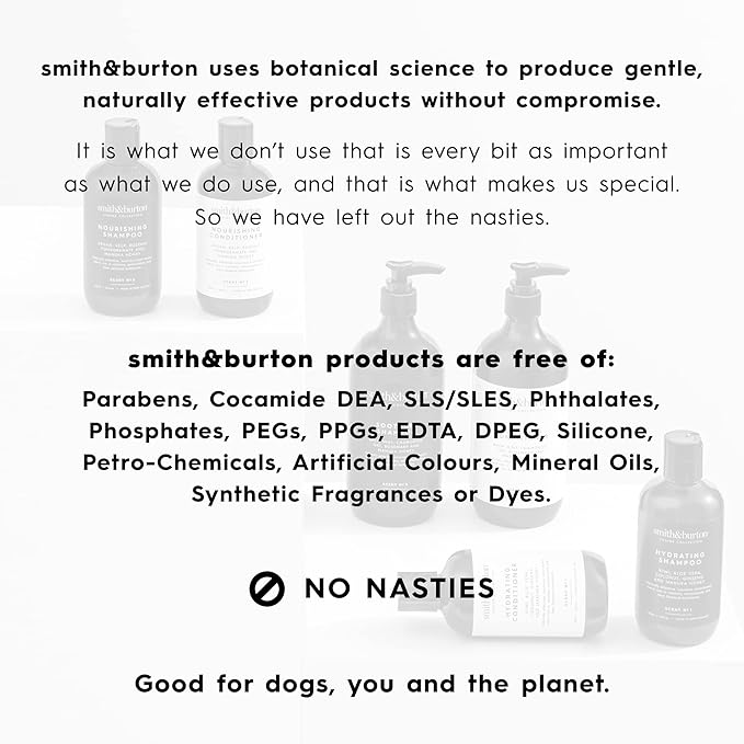 smith&burton Nourishing Dog Cologne, Calming Grooming Spray, Gentle Leave-In Coat Care, With Argan, Kelp, Rosehip, Manuka Honey & More, Plant-Based, Scent No. 2, 4.2 fl oz