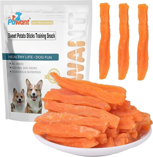 Soft Dog Treats Chicken Sweet Potato Sticks Puppy Easy to Digest Training Snacks Sweet Potato Sticks 2lb