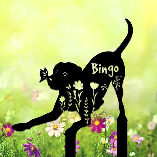 Custom Metal Pet Grave Markers Dog Memorial Plaque, Waterproof Dog Grave Markers Outdoor, Memorial Garden Decor for Loss of Beloved Pet, Personalized Sympathy Gift for Dogs