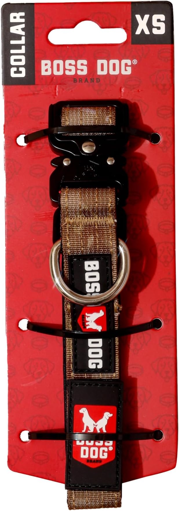 Boss Dog Tactical Collar, Tan Camo, X-Small