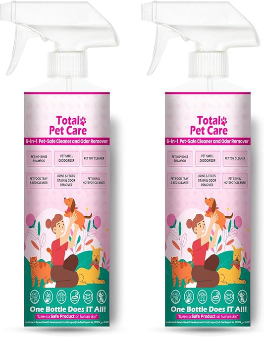 Pet Cleaner & Deodorizer for Dogs & Cats | No-Rinse Electrolyzed Water | Safe | Clean Paws, Coat, Hot Spots & Pet Messes | Fragrance-Free, No Harsh Chemicals | Made in Japan