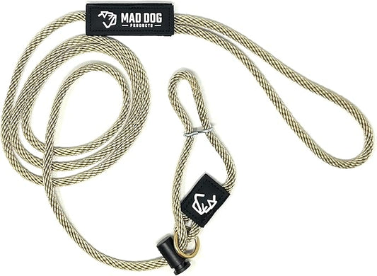 Mad Dog Products Easy Leader Dog Leash 1/4" x 6' Jute Signature Rope - Made in USA