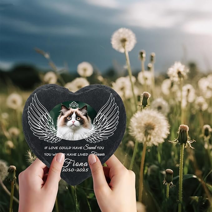 Personalized Dog Memorial Gifts for Loss of Dog, Custom Photo Pet Momorial Stone for Dogs, Cat Memorial Sympathy Gift, Dog Passing Away Gifts, Sympathy Gift for Pet Lovers (Style 8)