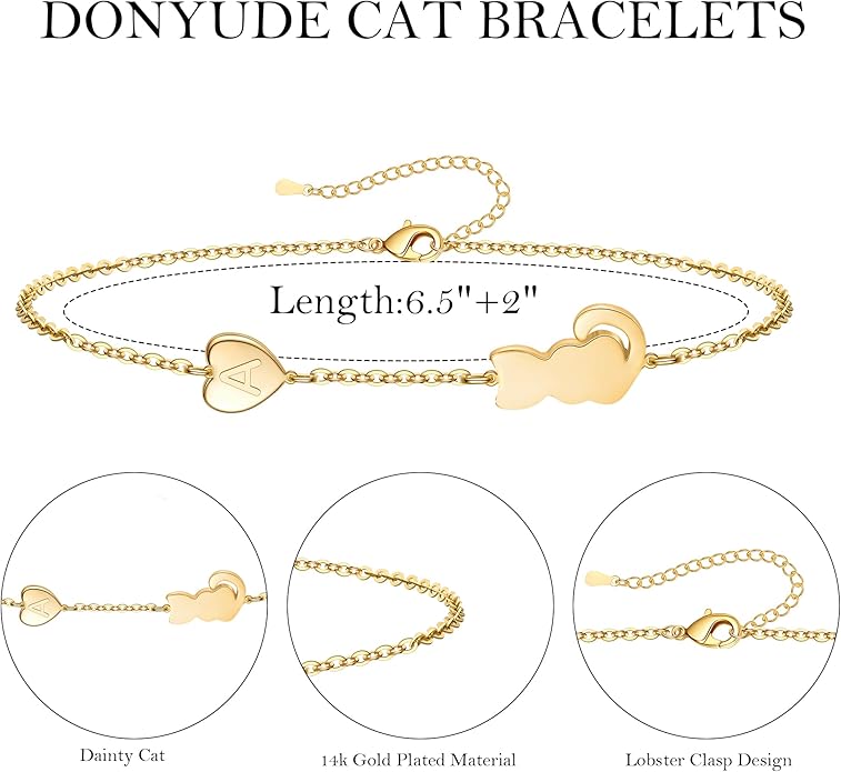 Dog Easter Mom Gifts for Dog Lover Initial Bracelet for Women with Heart Adjustable Pet Paw Gold Bracelets for Women Non Tarnish Memorial Gift for Pet Lover Birthday Jewelry