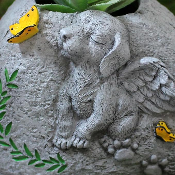 Pet Tombstone Dog Flowerpots Memorial Stone Dog Monument Pet Memorial Stones Pet Dog Grave Markers Garden Memorial Stones Dog Memorials Stones Funerary Monument Tombstone Flowerpots Pet Gift