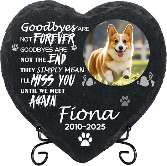 Personalized Dog Memorial Gifts for Loss of Dog, Custom Photo Pet Momorial Stone for Dogs, Cat Memorial Sympathy Gift, Dog Passing Away Gifts, Sympathy Gift for Pet Lovers (Style 6)
