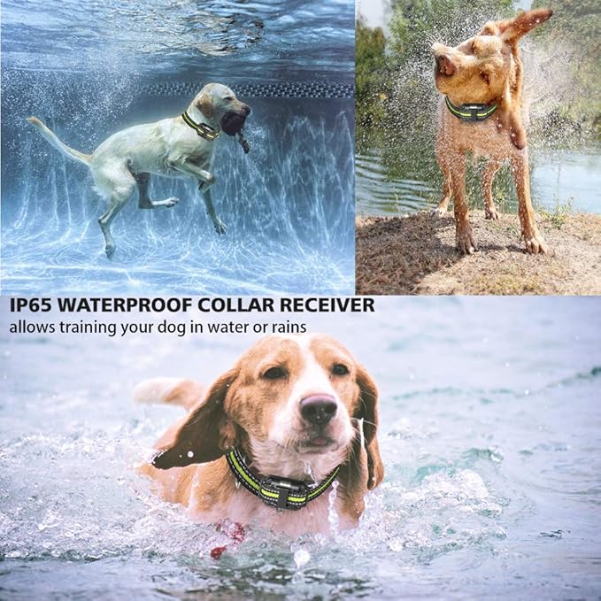 Dog Training Collar with Three Training Modes, Waterproof Training Collar, Long Range up to 2600Ft
