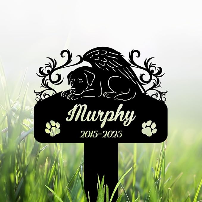 Custom Cross for Dog Grave Marker for Pet | Thoughtful Remembrance Decor for Graves Of Pets | Personalized Grave Markers for Dogs With Photo | Best Memorial Gifts for Furry Friends Passed Away