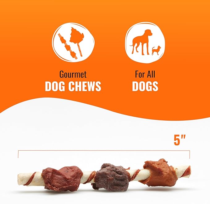 Good'n'Fun Triple Flavored Rawhide Kabobs for Dogs, 12 Oz (3 Pack)