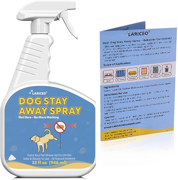 32 Oz Dog Behavior Correction Spray | Training Aid Spray for Dogs | Dog Not Here Pee | Stop Unwanted Dog Marking Behavior