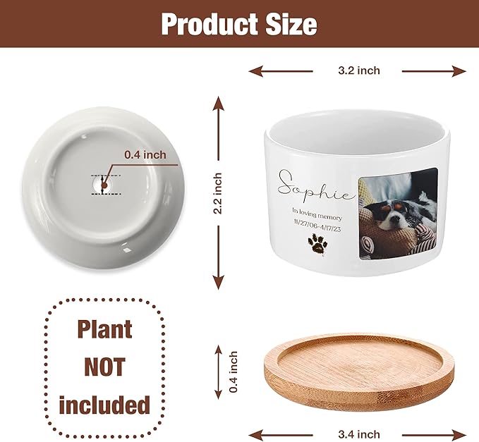 Personalized Dog Memorial Plant Pots for Grieving Pet Owners Personalized Plant Pots Pet Loss Gifts Cat Memorial Gifts Loss of Sympathy Garden or Yard